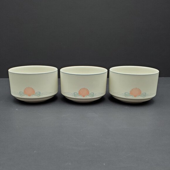 Villeroy & Boch Amalfi Ramekins Flat Bouillon Cups Custard Dessert Berry Bowls - Picture 1 of 9